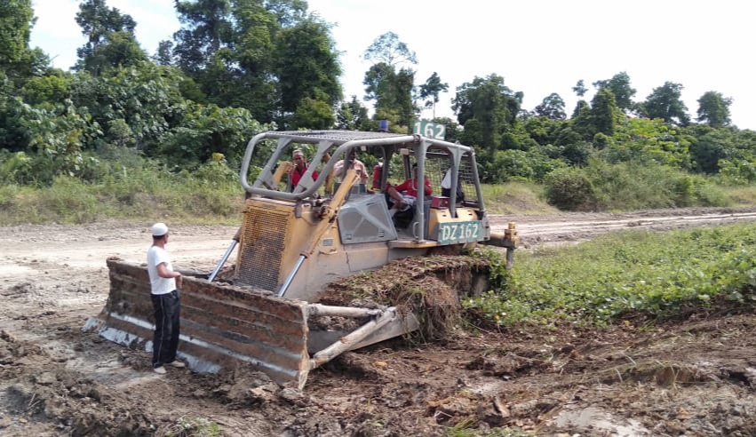 Lokasi lahan milik warga di Blok C area tambang PT Mandiri Inti Perkasa (foto: dewan pengurus TAB)