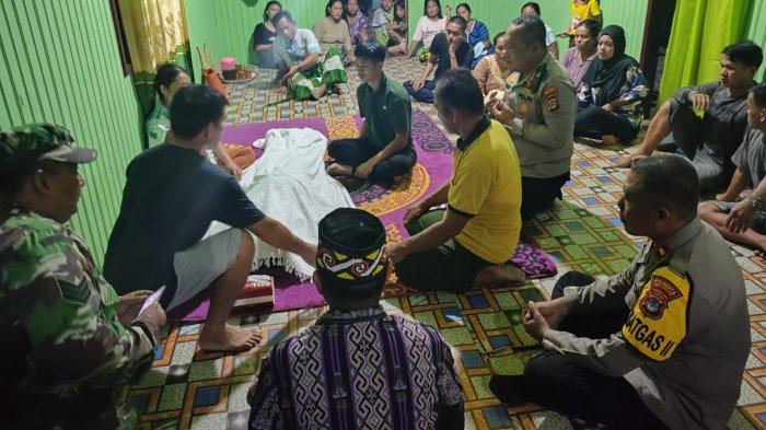 kapolresta bulungan ke rumah korban laka lantas sekatak