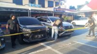 Polisi amankan barang bukti mobil di Polres Tarakan.