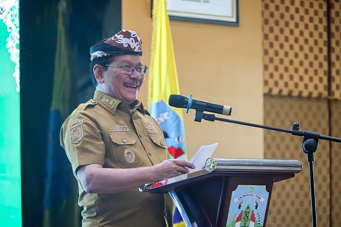 Wakil Gubernur Kalimantan Utara (Kaltara), Ingkong Ala saat membuka Survei Akreditasi RSUD dr. H. Jusuf SK di Ruang Pertemuan Lantai 6 RSUD dr. H. Jusuf SK, Senin (28/9).