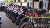 Sebanyak 13 unit Sepeda Motor curian berhasil diamankan polisi. Kamis (17/9).