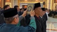 Bupati Malinau Wempi W Mawa resmi melantik 285 ASN. Rabu (23/9).