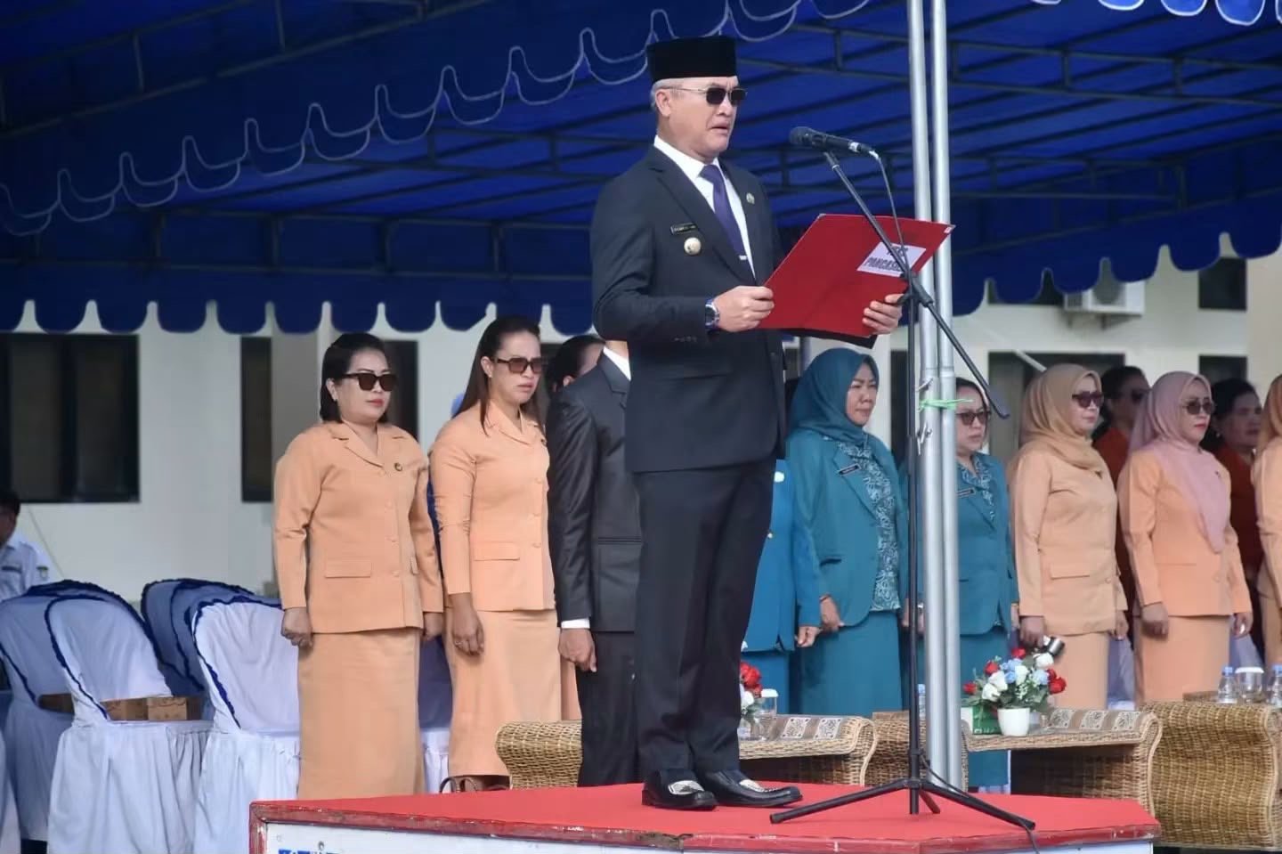 Upacara Peringatan Hari Kesaktian Pancasila Tahun 2026 di Halaman Kantor Bupati Malinau, Kamis (1/10/2026).